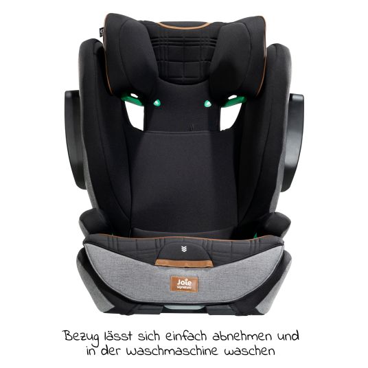 joie i-Traver i-Size child seat from 3.5 years - 12 years (100 cm - 150 cm) only 5.6 kg light incl. Isofix - Signature - Carbon