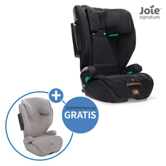 joie Child seat i-Traver with summer cover from 3.5 years-12 years (100 cm - 150 cm) only 5.6 kg light incl. Isofix - Signature - Eclipse