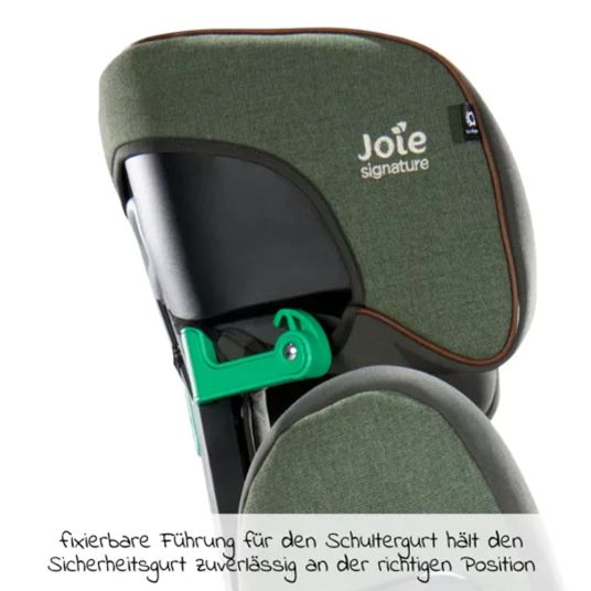 joie Child seat i-Traver with summer cover from 3.5 years-12 years (100 cm - 150 cm) only 5.6 kg light incl. Isofix - Signature - Pine