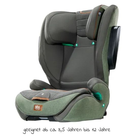 joie Kindersitz i-Traver mit Sommerbezug ab 3,5 Jahre-12 Jahre (100 cm - 150 cm) nur 5,6 kg leicht inkl. Isofix - Signature - Pine
