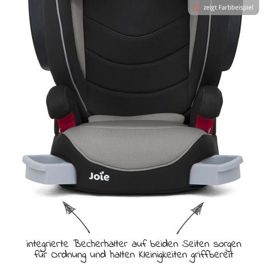 joie Kindersitz i-Trillo FX i-Size ab 3 Jahre -12 Jahre (100 cm -150 cm) mit Isofix inkl. Getränkehalter & Autositz-Schutzunterlage - Thunder