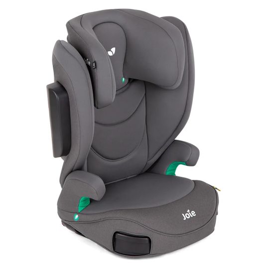 joie Child seat i-Trillo FX i-Size from 3 years -12 years (100 cm -150 cm) with Isofix incl. cup holder & car seat protector - Thunder