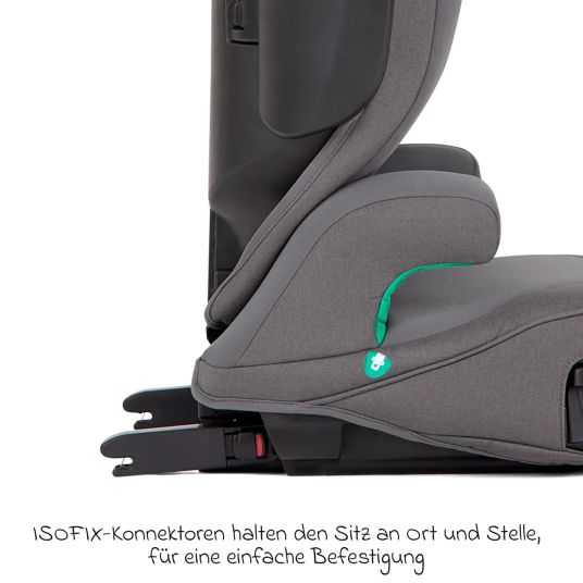 joie Kindersitz i-Trillo FX i-Size ab 3 Jahre -12 Jahre (100 cm -150 cm) mit Isofix inkl. Getränkehalter & Autositz-Schutzunterlage - Thunder