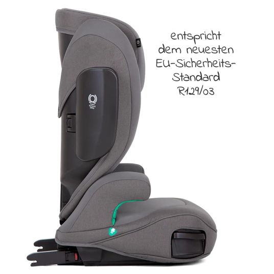 joie Kindersitz i-Trillo FX i-Size ab 3 Jahre -12 Jahre (100 cm -150 cm) mit Isofix inkl. Getränkehalter & Autositz-Schutzunterlage - Thunder