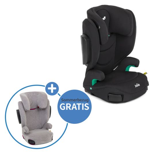 joie Child seat i-Trillo FX i-Size with summer cover from 3.5 years - 12 years (100 cm -150 cm) incl. cup holder - Shale