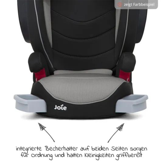 joie Kindersitz i-Trillo FX i-Size mit Sommerbezug ab 3,5 Jahre - 12 Jahre (100 cm -150 cm) inkl. Getränkehalter - Shale