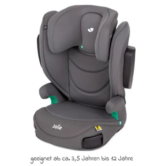 joie Kindersitz i-Trillo FX i-Size mit Sommerbezug ab 3,5 Jahre - 12 Jahre (100 cm -150 cm) inkl. Getränkehalter - Thunder