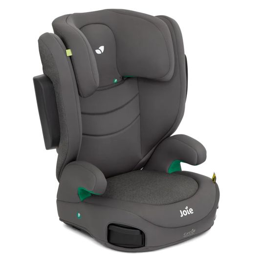 joie Child seat i-Trillo i-Size from 3 years - 12 years (100 cm - 150 cm) incl. cup holder & car seat protector - Cycle - Shell Grey