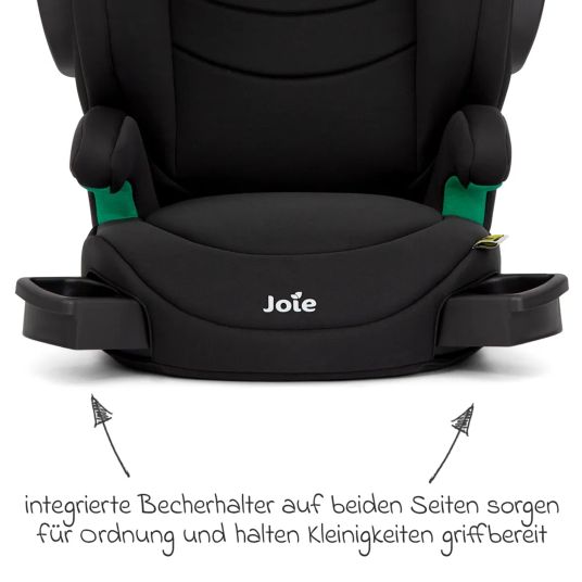 joie Child seat i-Trillo i-Size from 3 years - 12 years (100 cm - 150 cm) incl. cup holder & car seat protector - Shale