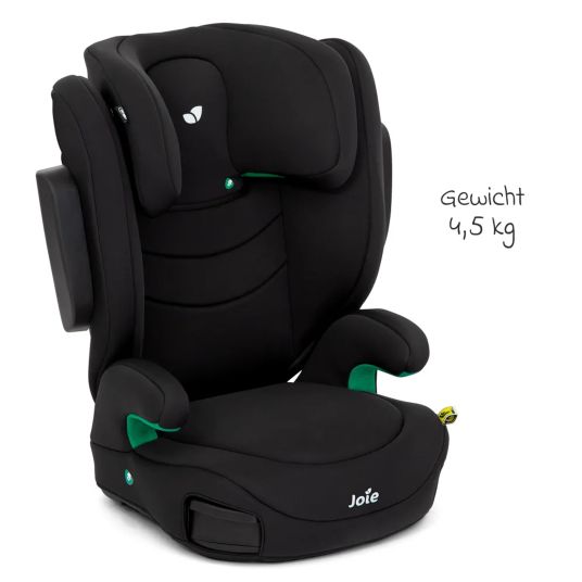 joie Child seat i-Trillo i-Size from 3 years - 12 years (100 cm - 150 cm) incl. cup holder & car seat protector - Shale