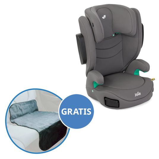 joie i-Trillo i-Size child seat from 3 years - 12 years (100 cm - 150 cm) incl. cup holder & car seat protector - Thunder