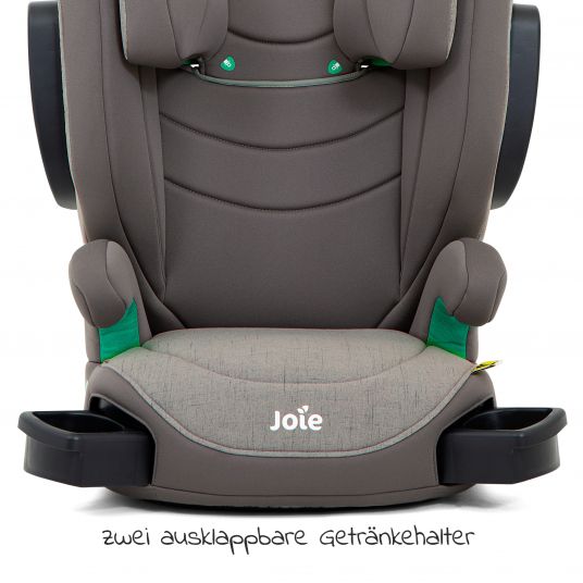 joie Kindersitz i-Trillo LX i-Size ab 3 Jahre - 12 Jahre (100-150 cm) inkl. Auto - Organizer - Dark Pewter