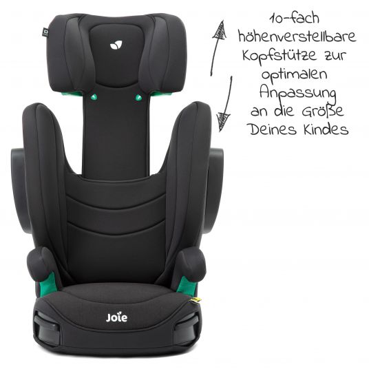 joie Child seat i-Trillo LX i-Size from 4 years - 12 years (100-150 cm) incl. Car - Organizer - Shale