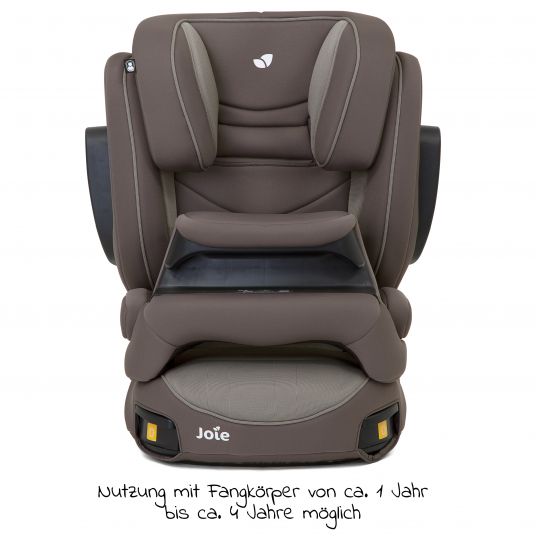 joie Kindersitz Trillo Shield Gruppe 1/2/3 - ab 12 Monate - 12 Jahre (9-36 kg) mit Isofix inkl. Getränkehalter - Dark Pewter