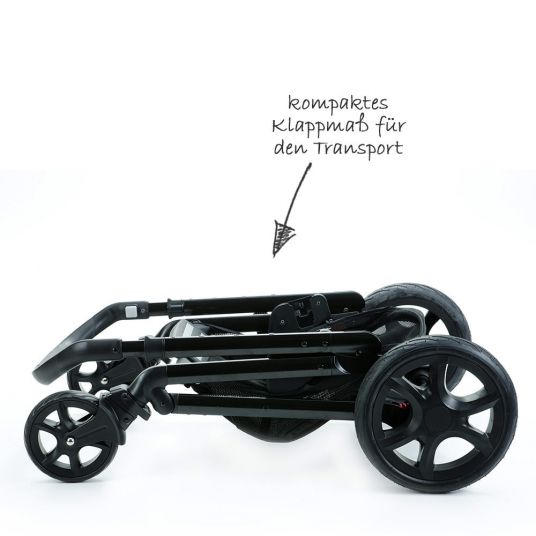 joie Kombi-Kinderwagen Chrome DLX Set inkl. Babywanne, Fußdecke und Regenschutz - Cranberry