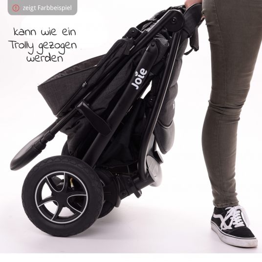 joie Litetrax 4 Combi Stroller with Slider Storage,Carrycot, Adapters & Accessories Package - Laurel