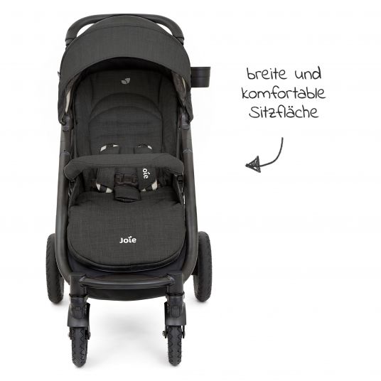 joie Kombi-Kinderwagen Mytrax Flex mit Komfort-Federung, Babywanne, Adapter bis 22 kg belastbar & XXL Zubehörpaket - Pavement