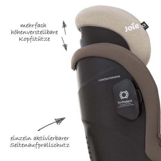 joie Reboarder child seat i-Anchor Advance - Wheat