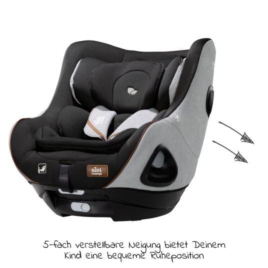 joie Reboarder child seat i-Harbour from birth - 4 years (40 cm - 105 cm) 360° rotatable - Signature - Carbon