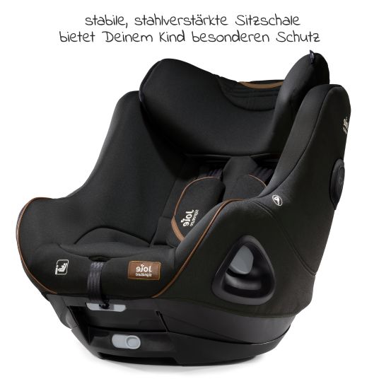 joie Reboarder child seat i-Harbour from birth - 4 years (40 cm - 105 cm) 360° rotatable - Signature - Eclipse