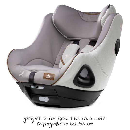 joie Reboarder child seat i-Harbour from birth - 4 years (40 cm - 105 cm) 360° rotatable - Signature - Oyster