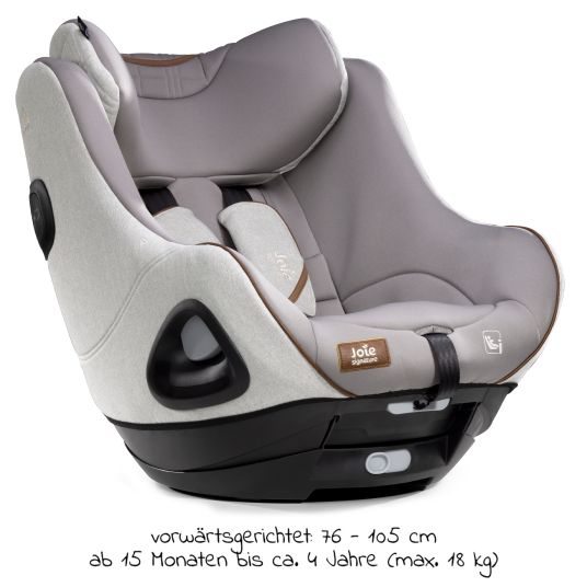 joie Reboarder-Kindersitz i-Harbour ab Geburt - 4 Jahre (40 cm - 105 cm) 360° drehbar - Signature - Oyster