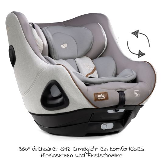 joie Reboarder-Kindersitz i-Harbour ab Geburt - 4 Jahre (40 cm - 105 cm) 360° drehbar - Signature - Oyster