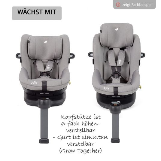 joie Reboarder child seat i-Spin 360 E i-Size - from 9 months - 4 years (61-105 cm) + free accessory pack - Coal