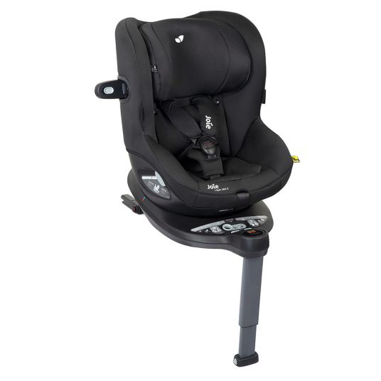 joie Reboarder-Kindersitz i-Spin 360 E i-Size - ab 9 Monate - 4 Jahre (61-105 cm) mit Isofix-Basis + Gratis Zubehörpaket - Coal