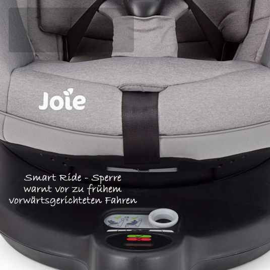 joie Seggiolino i-Spin 360 E i-Size reboarder - da 9 mesi a 4 anni (61-105 cm) + pacchetto accessori gratuito - Grigio Flanella