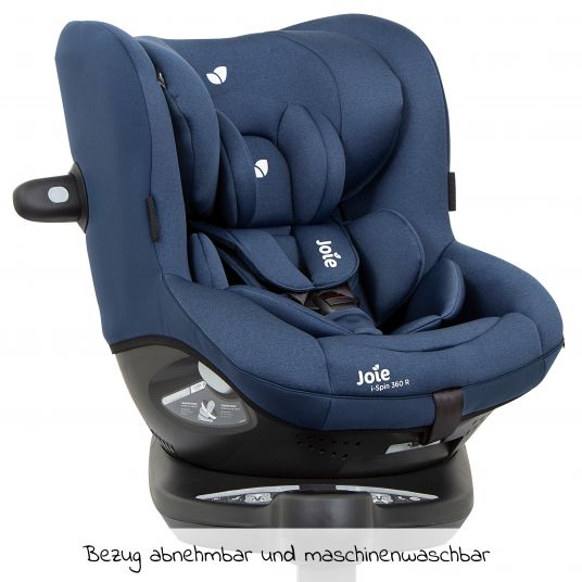 joie Reboarder-Kindersitz i-Spin 360 R i-Size - ab Geburt - 4 Jahre (40-105 cm) mit Isofix-Basis - Deep Sea
