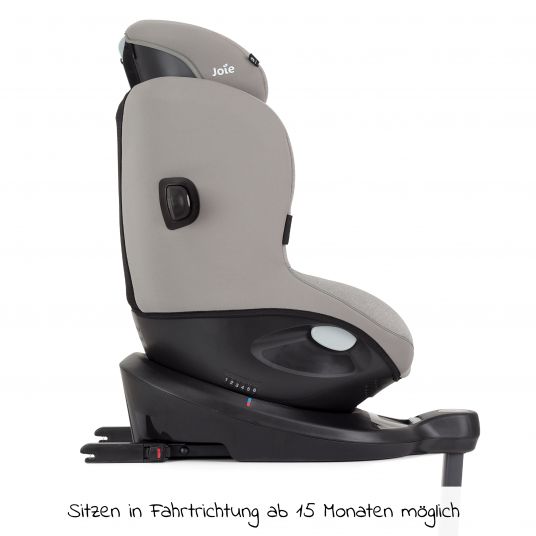 joie Reboarder-Kindersitz i-Spin 360 R i-Size - ab Geburt - 4 Jahre (40-105 cm) mit Isofix-Basis - Gray Flannel