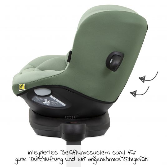 joie Reboarder-Kindersitz i-Spin 360 R i-Size - ab Geburt - 4 Jahre (40-105 cm) mit Isofix-Basis - Laurel