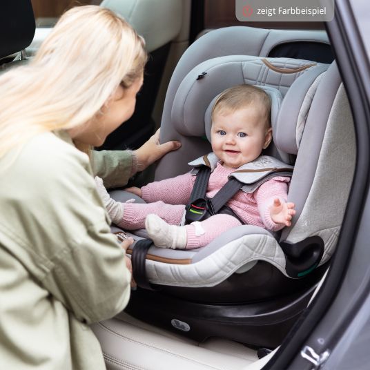 joie Reboarder child seat i-Spin XL i-Size from birth - 12 years (40 cm - 150 cm) 360° rotatable incl. Isofix base - Signature - Carbon