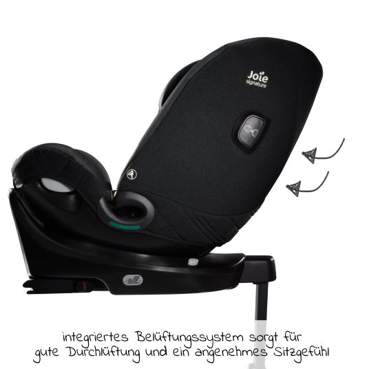 joie Reboarder-Kindersitz i-Spin XL i-Size ab Geburt - 12 Jahre (40 cm - 150 cm) 360° drehbar inkl. Isofix-Basis - Signature - Eclipse
