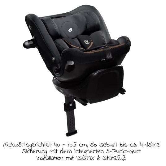 joie Reboarder child seat i-Spin XL i-Size from birth - 12 years (40 cm - 150 cm) 360° rotatable incl. Isofix base - Signature - Eclipse