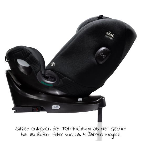 joie Reboarder-Kindersitz i-Spin XL i-Size ab Geburt - 12 Jahre (40 cm - 150 cm) 360° drehbar inkl. Isofix-Basis - Signature - Eclipse
