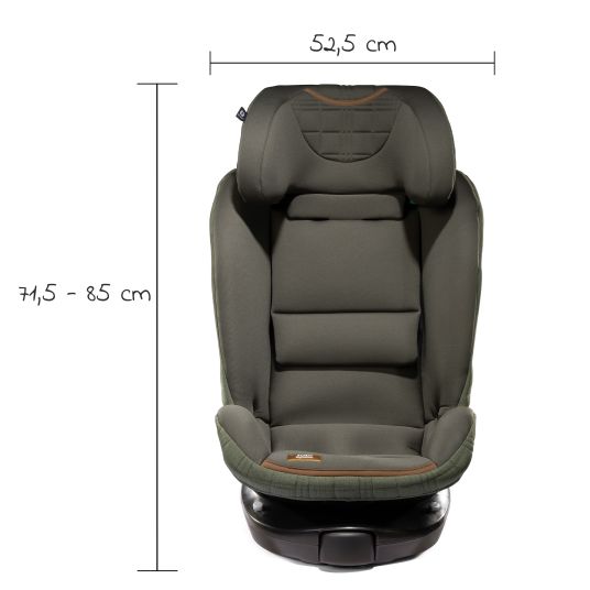 joie Reboarder-Kindersitz i-Spin XL i-Size ab Geburt - 12 Jahre (40 cm - 150 cm) 360° drehbar inkl. Isofix-Basis - Signature - Pine