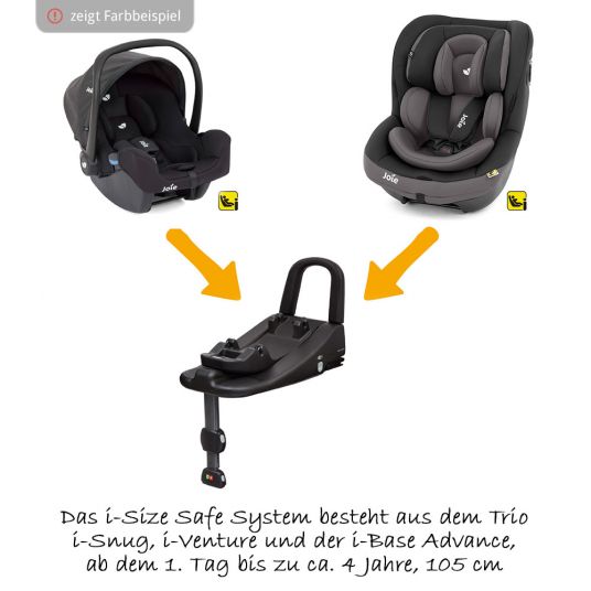 joie Reboarder-Kindersitz i-Venture R i-Size - ab Geburt - 4 Jahre (40-105 cm) - Dark Pewter