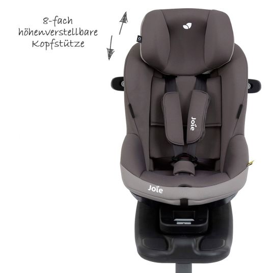 joie Reboarder-Kindersitz i-Venture R i-Size - ab Geburt - 4 Jahre (40-105 cm) inkl. Auto - Organizer - Dark Pewter
