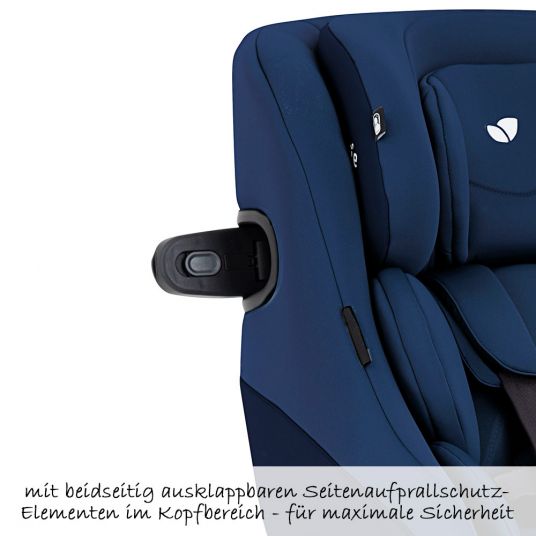 joie Reboarder child seat Spin 360 GT - Group 0+/1 - from birth - 4 years (from birth - 18 kg) incl. car - organizer - Deap Sea