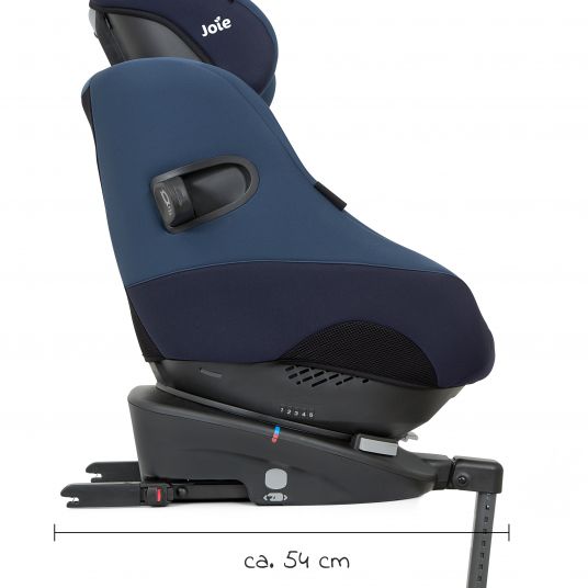 joie Reboarder-Kindersitz Spin 360 GT - Gruppe 0+/1 - ab Geburt - 4 Jahre (ab Geburt-18 kg) mit Isofix-Basis - Deep Sea