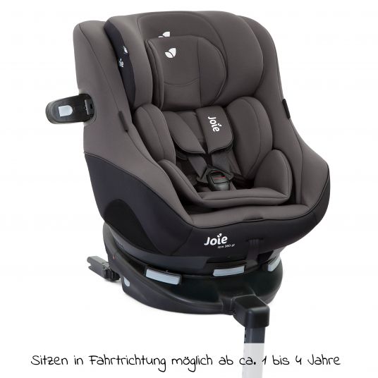 joie Reboarder-Kindersitz Spin 360 GT - Gruppe 0+/1 - ab Geburt - 4 Jahre (ab Geburt-18 kg) mit Isofix-Basis - Ember