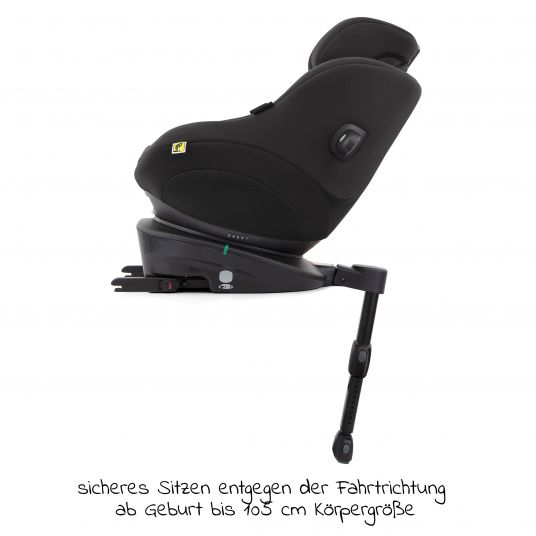 joie Reboarder-Kindersitz Spin 360 Gti i-Size ab Geburt - 4 Jahre (40-105 cm) mit Isofix-Basis - Shale