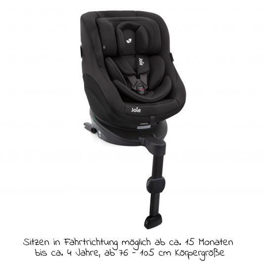 joie Reboarder-Kindersitz Spin 360 Gti i-Size ab Geburt - 4 Jahre (40-105 cm) mit Isofix-Basis - Shale