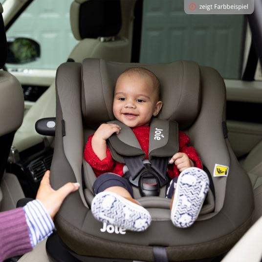 joie Reboarder-Kindersitz Spin 360 Gti i-Size ab Geburt - 4 Jahre ( 40-105 cm) mit Isofix-Basis - Spice