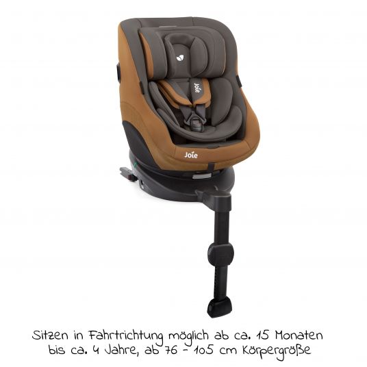joie Reboarder-Kindersitz Spin 360 Gti i-Size ab Geburt - 4 Jahre ( 40-105 cm) mit Isofix-Basis - Spice