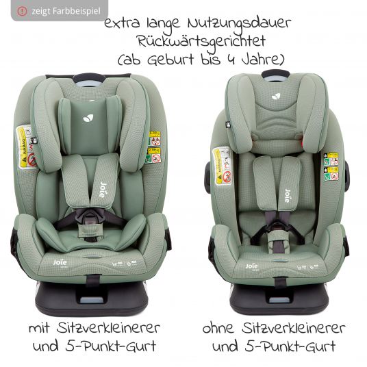 joie Reboarder-Kindersitz Verso Gruppe 0+/1/2/3 - ab Geburt - 12 Jahre (ab Geburt - 36kg) mit Isofix - Ember