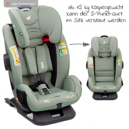 joie Reboarder-Kindersitz Verso Gruppe 0+/1/2/3 - ab Geburt - 12 Jahre (ab Geburt - 36kg) mit Isofix - Ember