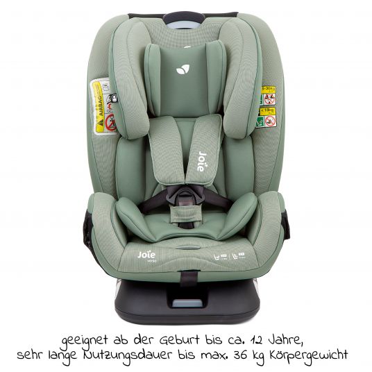 joie Reboarder-Kindersitz Verso Gruppe 0+/1/2/3 - ab Geburt - 12 Jahre (ab Geburt - 36kg) mit Isofix - Laurel